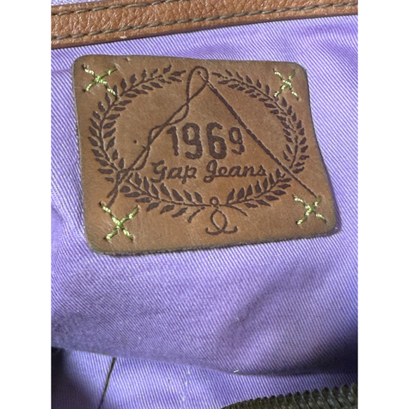 VTG Gap boho Hobo Shoulder Bag Suede Leather - Picture 10 of 15